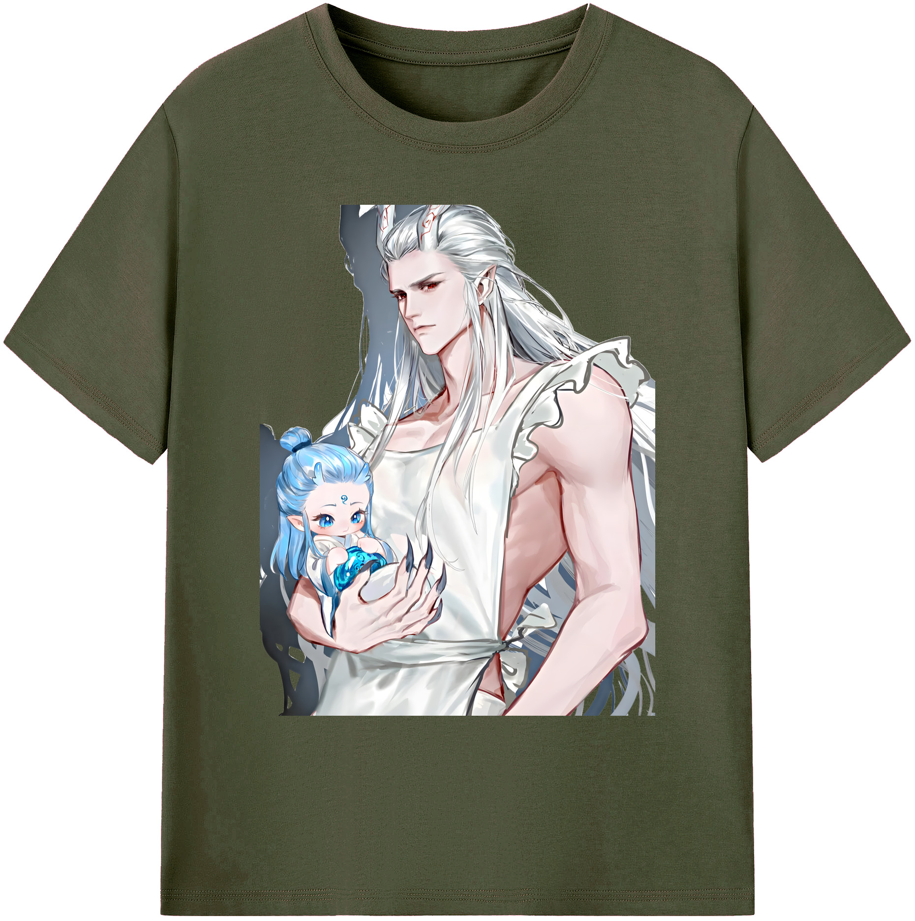 （画像用） Ne Zha 2 ナタ 魔童の大暴れ 綿100％ メンズ半袖Tシャツ｜肌触りやわらか＆通気性